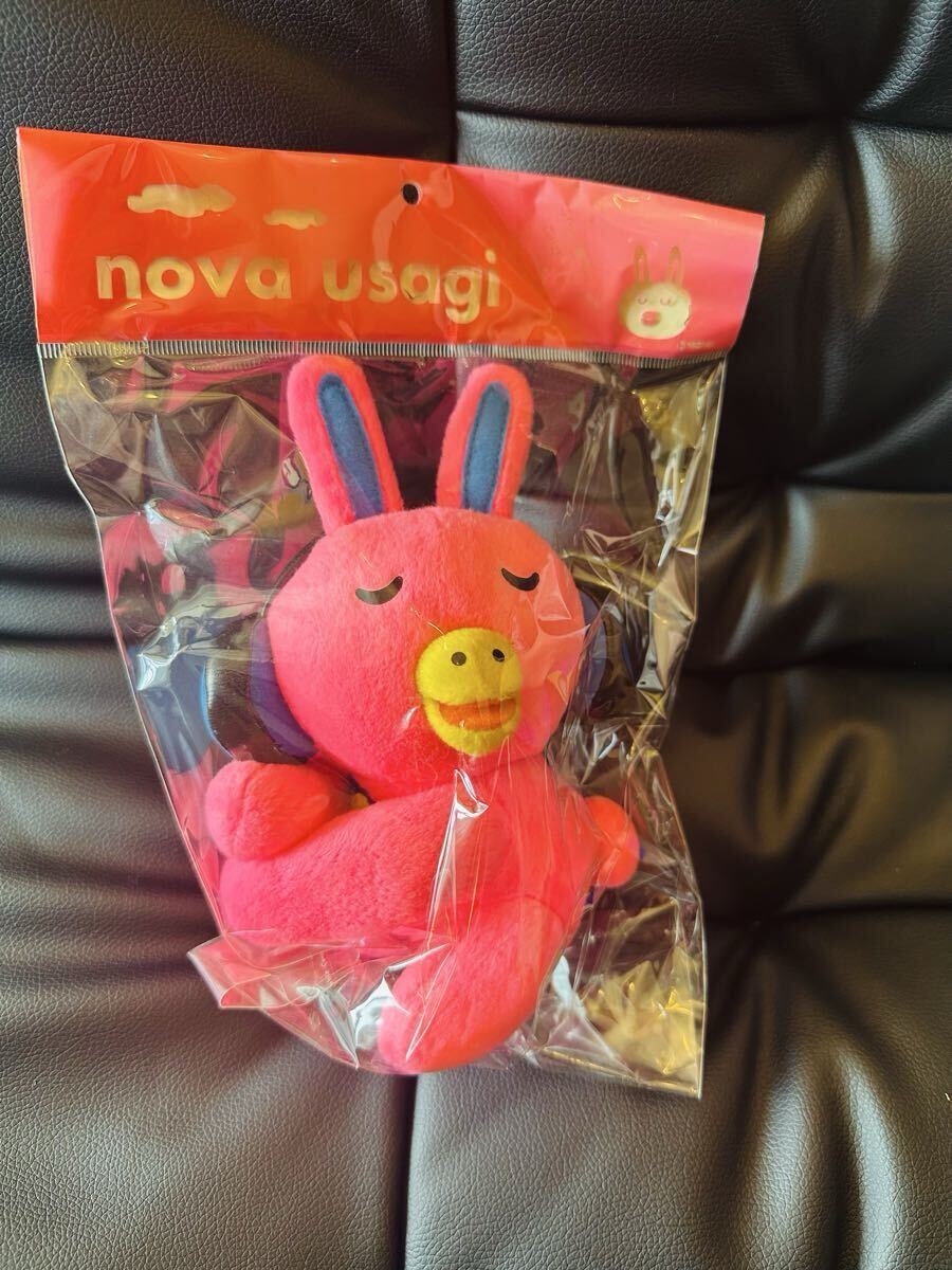新品【NOVA】NOVAうさぎ 駅前留学 ぬいぐるみ 非売品　ノベルティ　レア　 レトロ グッズ フィギュア 人形 英会話 駅前留学 語学学校