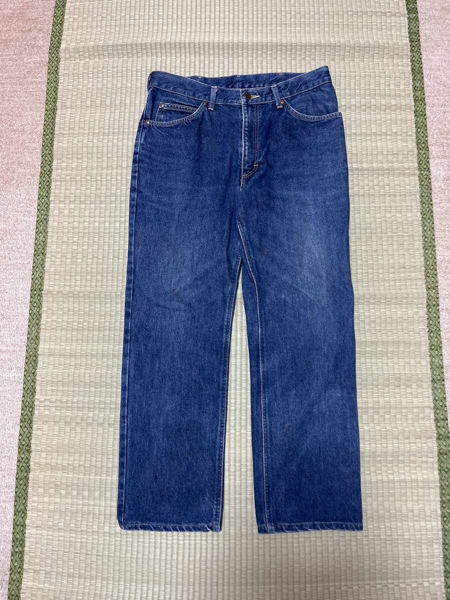 Leeリー ライダース 0255 W34 デニム ジーンズ 90年代 革パッチ ZIP 希少 レア 廃盤 人気デザイン 定番 メンズ アメカジ ファッション 古着