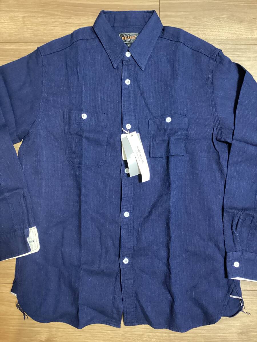 BEAMS PLUS ドビー織りインディゴワークシャツ DOBBY ビームスプラス indigo デニム denim 