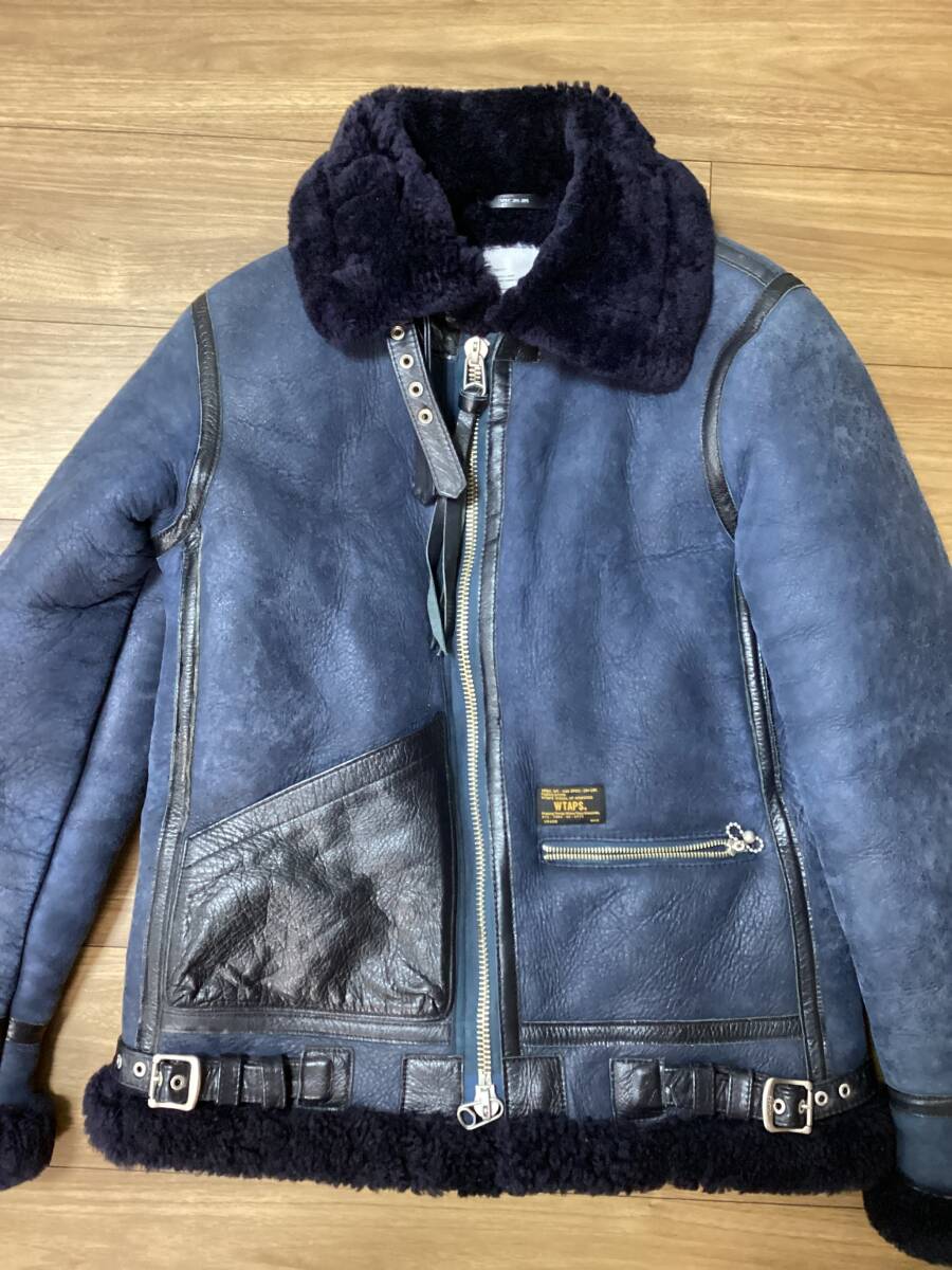 WTAPS ムートンジャケット B-3 ダブルタップス descendant ディセンダント black flag ブラックフラッグ