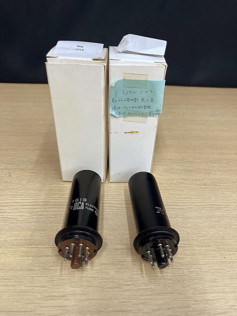 【現状品】USA製 RCA 真空管 1619 2本セット
