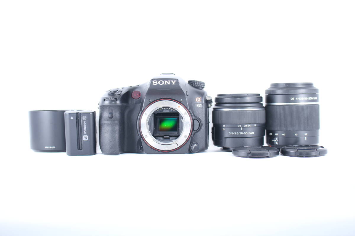 ★極美品★ソニー SONY α77 ダブルレンズキット ★動作OK★#Z311