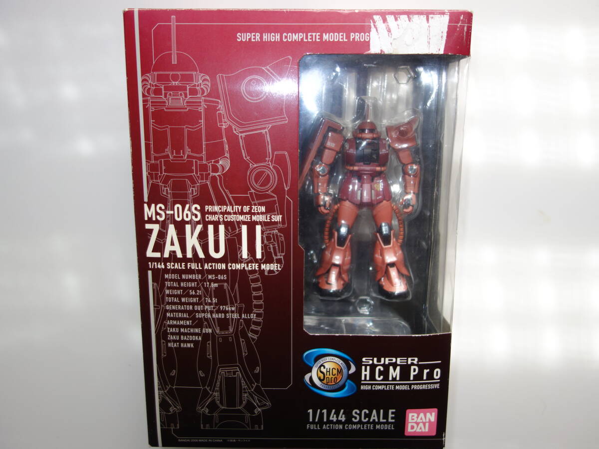 バンダイ SUPER HCM Pro【ザクⅡ シャア専用ザク】1/144 フィギュア ハイコンプリートモデル