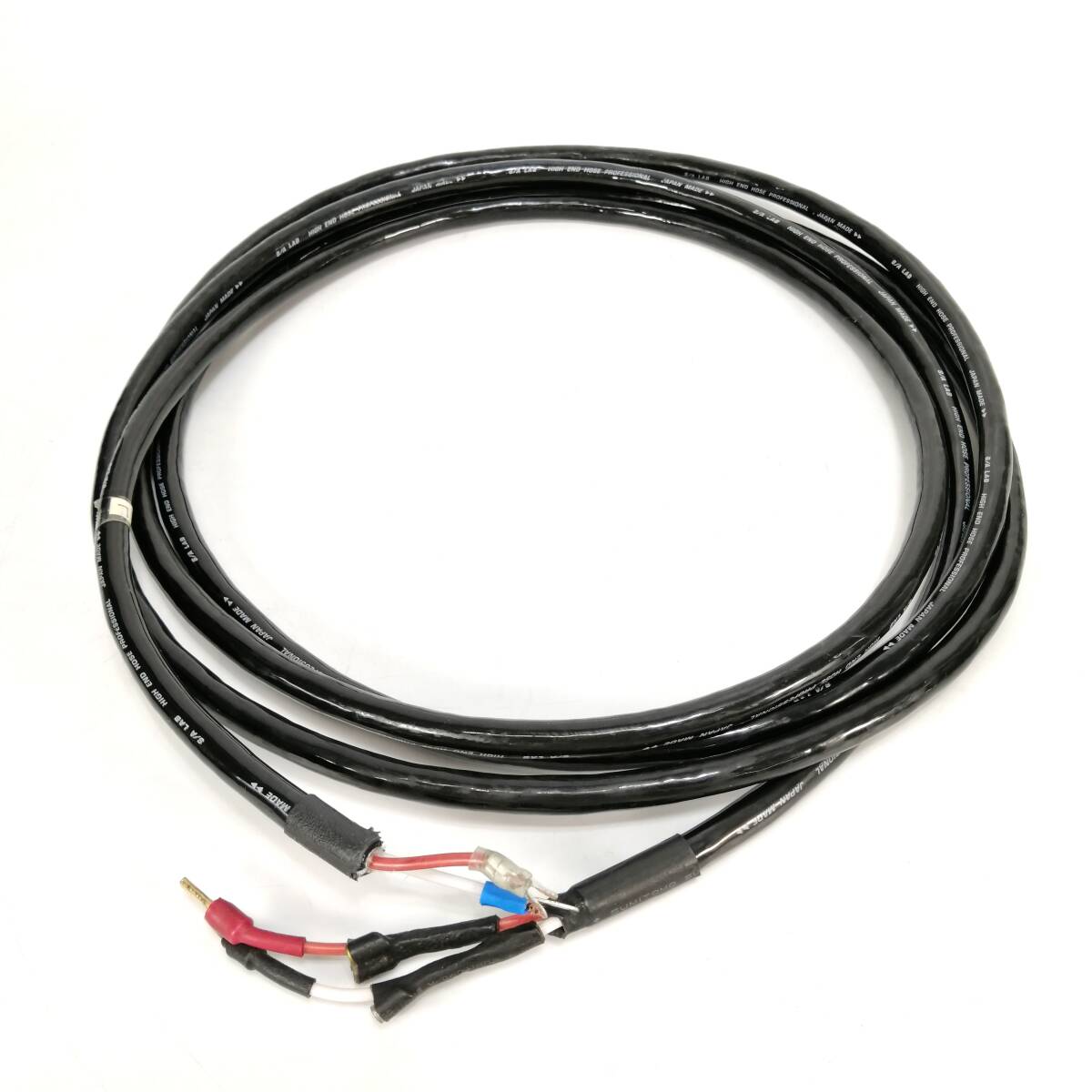 S/A LAB エスエーラボ HIGH END HOSE Professional 電源ケーブル 約 3m38cm Yラグ端子 オーディオ機器 ケーブル