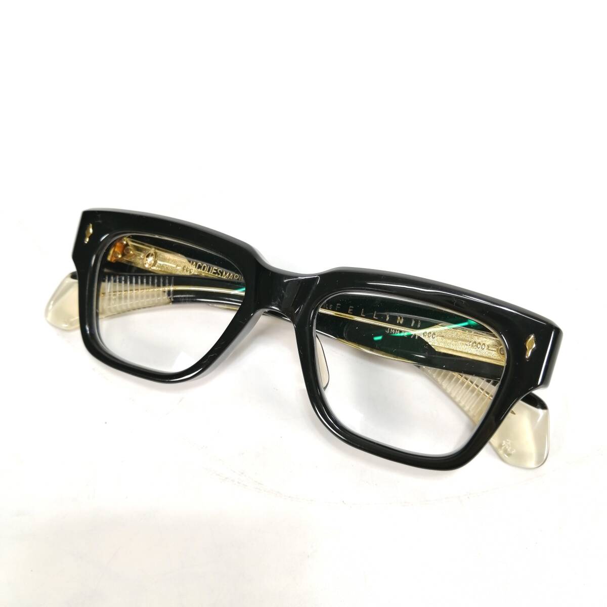 JACQUESMARIEMAGE FELLINI Beluga JMM FE 7T 眼鏡 2/500 ジャックマリーマージュ フェリーニ ベルーガ 黒縁 度なし メガネ サングラス 