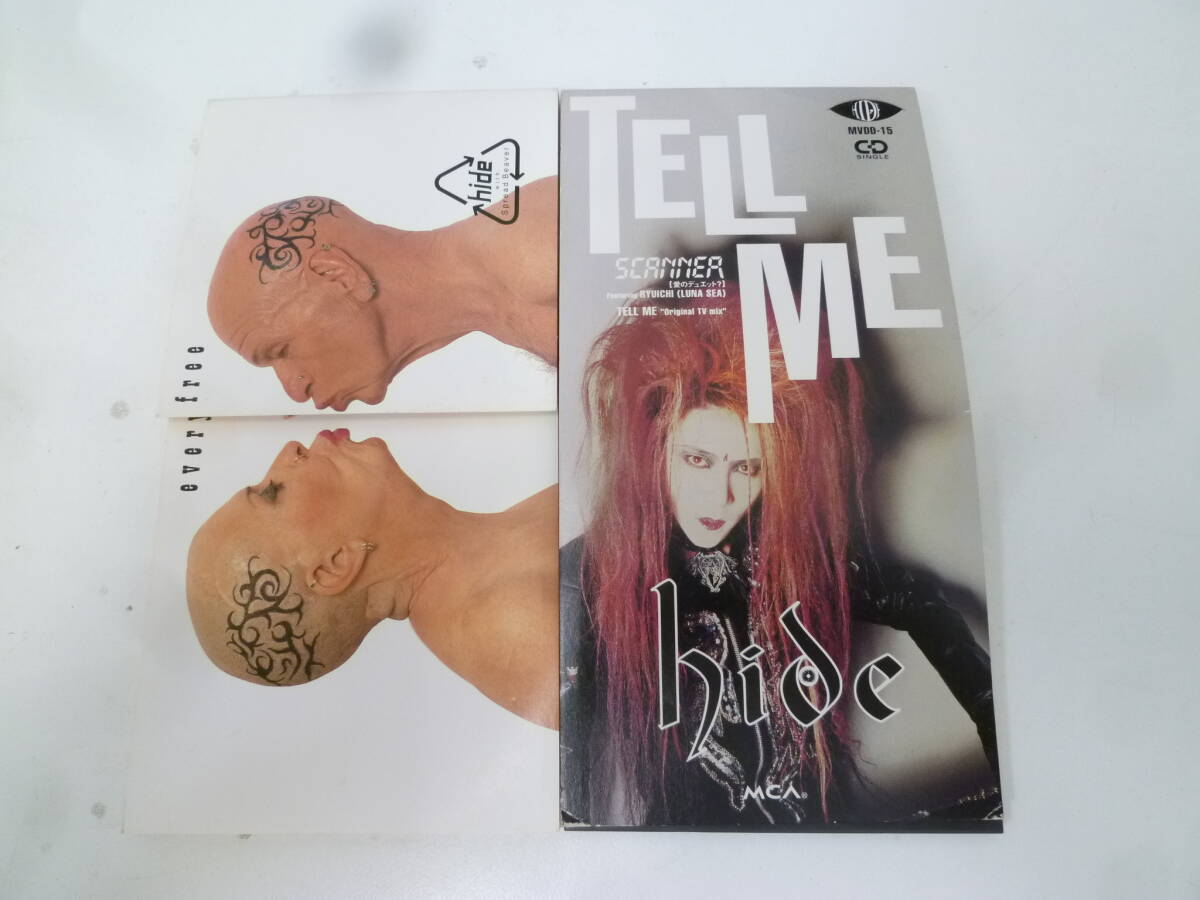 ＃39743 【中古品 2点セット】 hide 8cm CD シングル TELL ME　ever free
