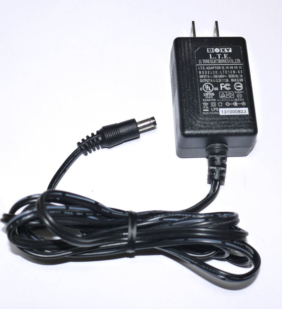 L.T.E　ACアダプター　LTE12W-S0　DC3.3V　2A　動作確認済
