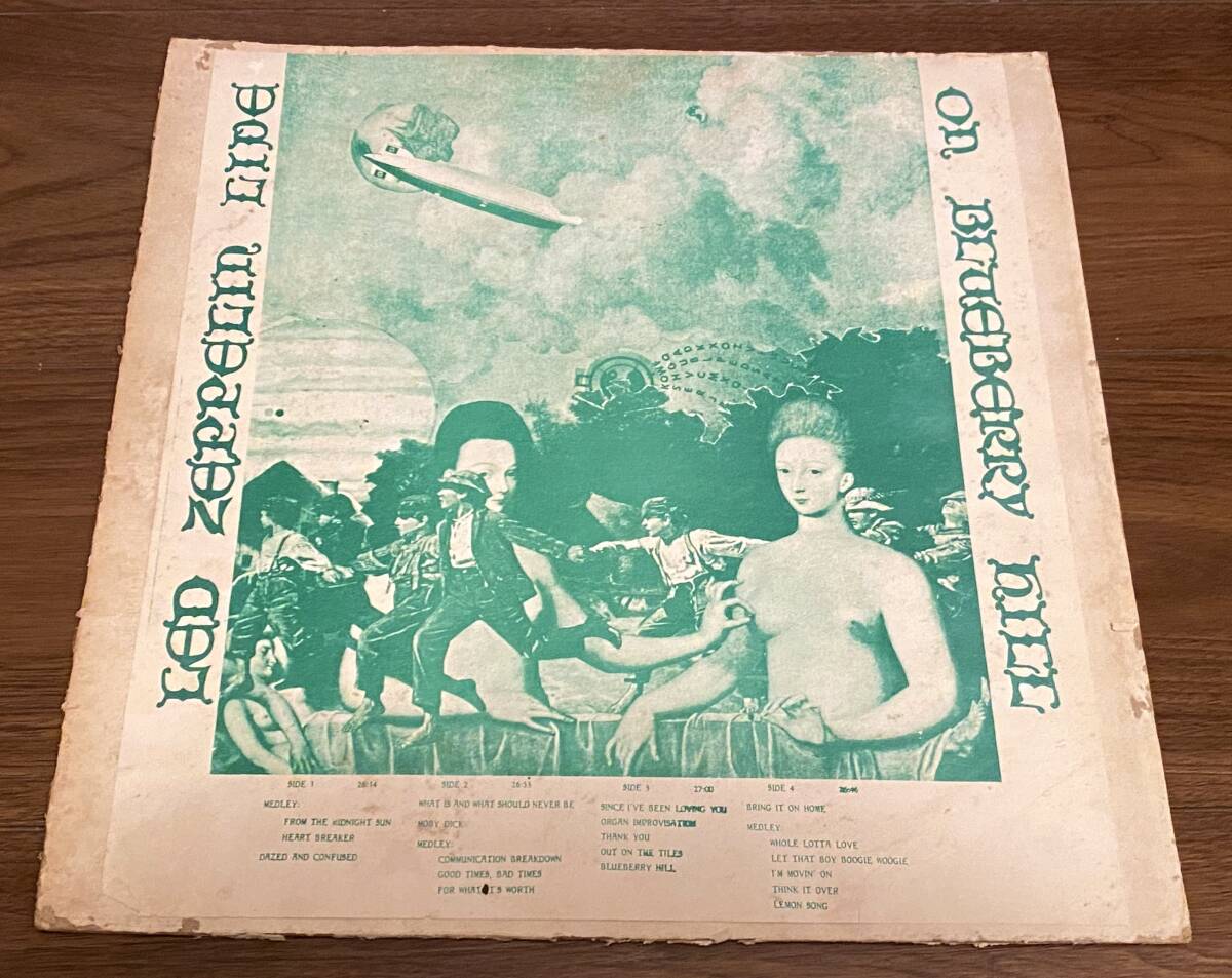 ★LP★LED ZEPPELIN / Live on Blueberry hill★黒盤・2枚組★