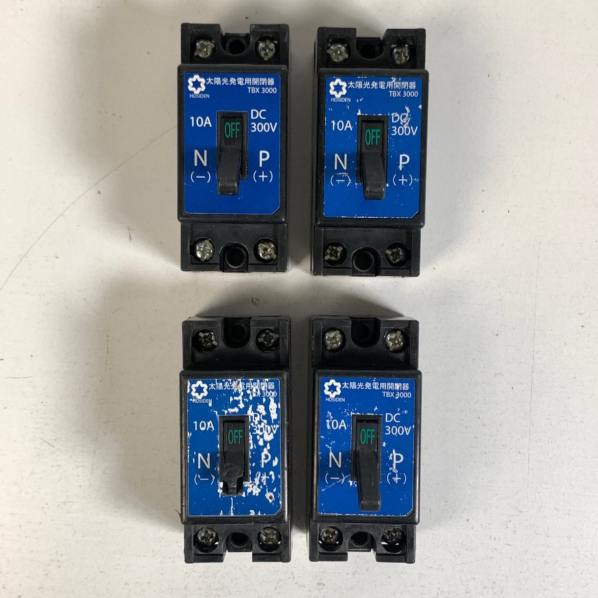 Y8-713 太陽光発電用開閉器 TBX3000 10A DC300V 4個セット 引き上げ品① 愛知 60サイズ