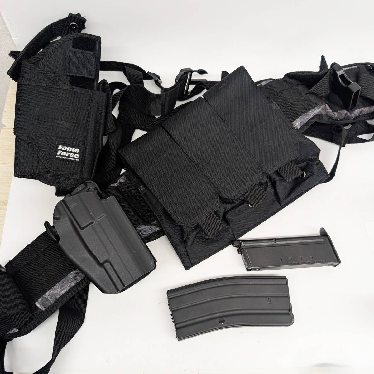 Eagle Force ブラック ホルスター マガジンポーチ 東京マルイ マガジン サバゲ 個人装備 現状品