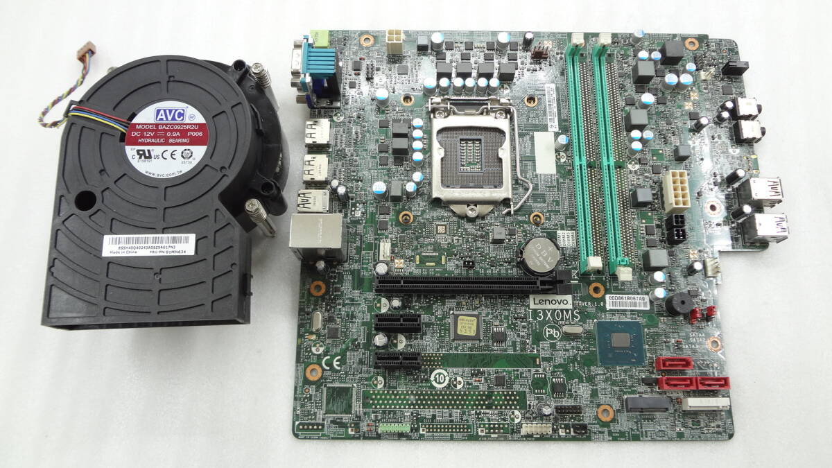 複数入荷 NEC MRL36L-5 など用 マザーボード CPUクーラー付属 I3X0MS BAZC0925R2U FRU PN：01MN634 SR408 中古動作品(J130)