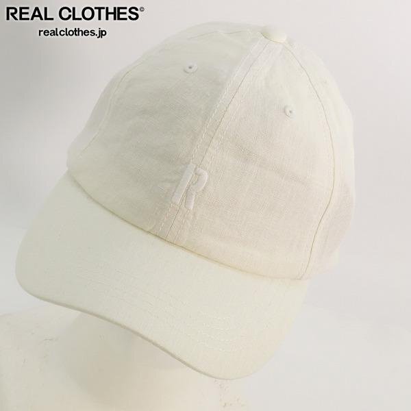 (B16)【複数個選択可能/未使用】RHC Ron Herman/ロンハーマン 無地 キャップ 麻生地 ホワイト 3521000042 /000