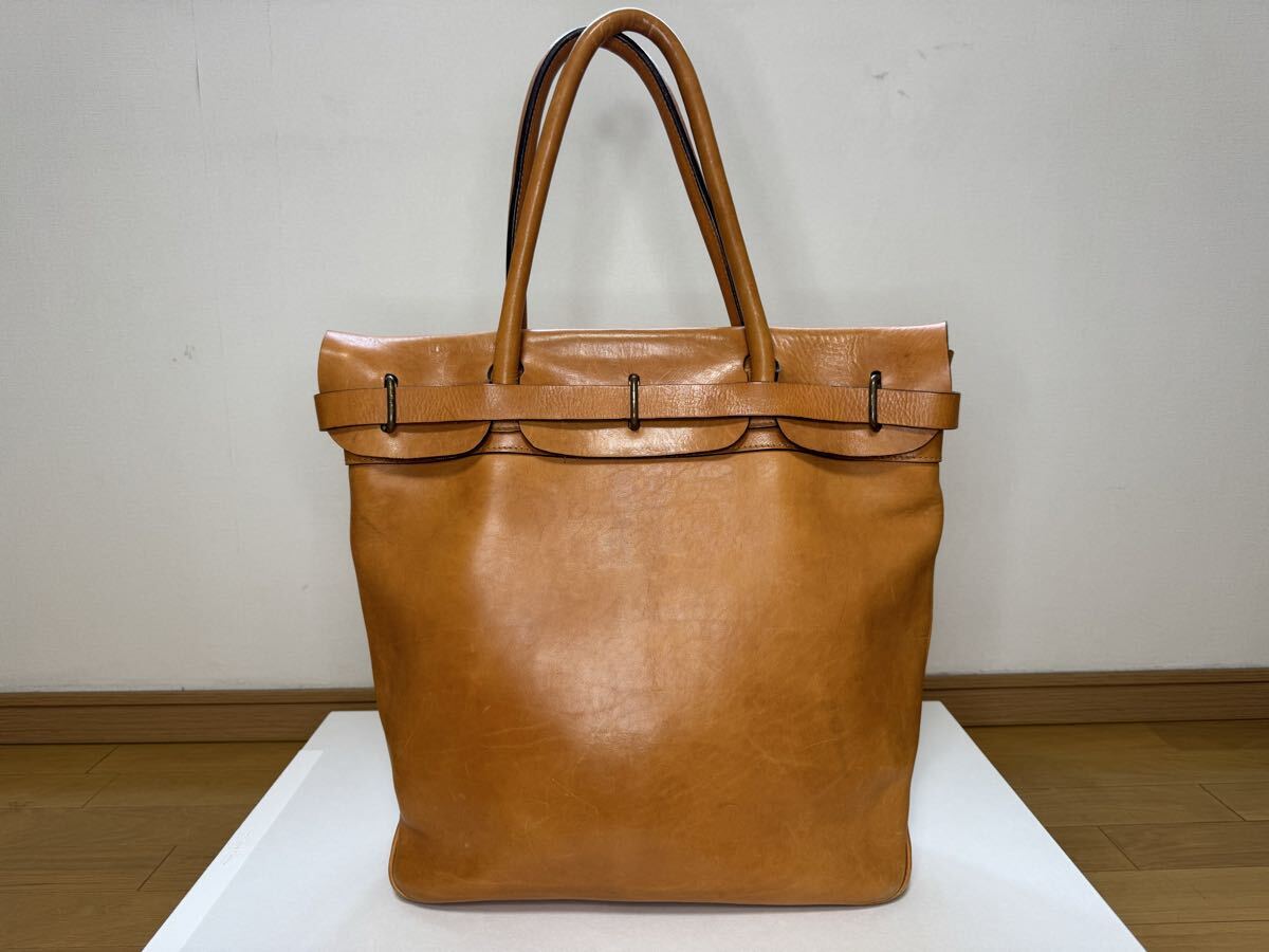 【美品 付属品完備】visvim MAIL SATCHEL FR (S) NATURAL/ビズビム レザー トートバッグ/フランス製/鞄/本革/bag/tote