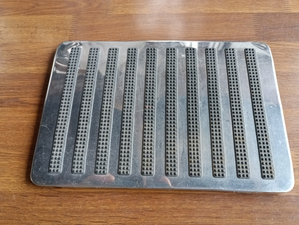 長期保管中古品 フットレスト ガーニッシュ カバー パネル プレート サイズ約23.5×16cm