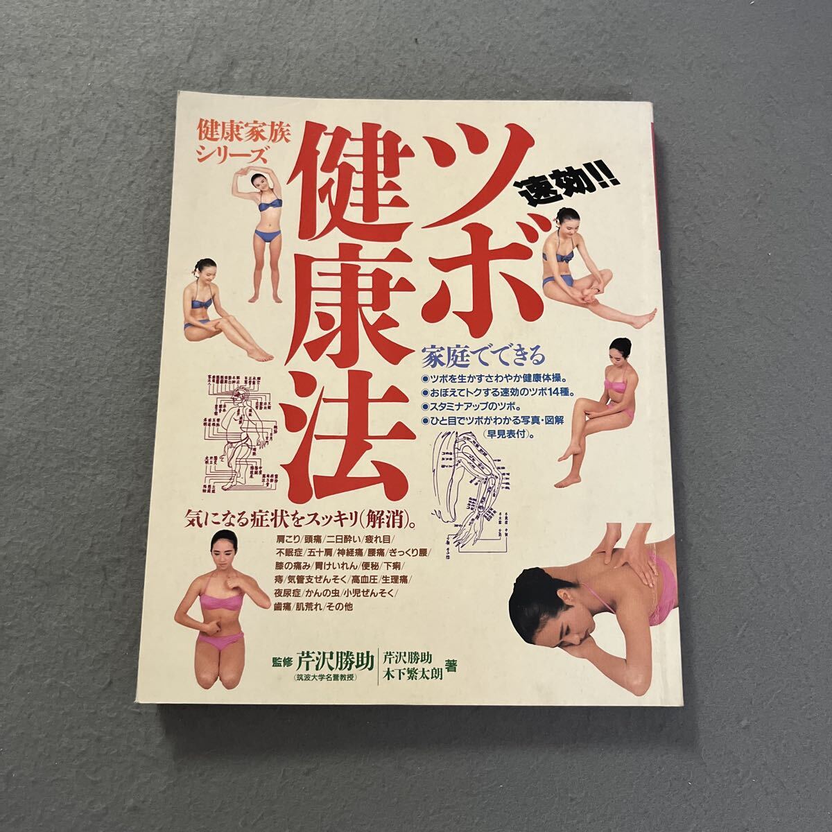 速攻！！ツボ健康法●昭和60年9月20日初版発行●健康家族シリーズ●芹沢勝助 監修●木下繁太朗 著●健康法●体●身体●肩こり●頭痛●腰痛