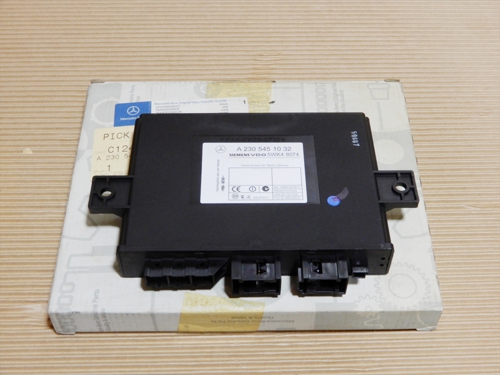 即決！R230 Mercedes ベンツ SLクラス 純正 キーレスゴー コントロールモジュール ユニット A2305451032 未使用品！