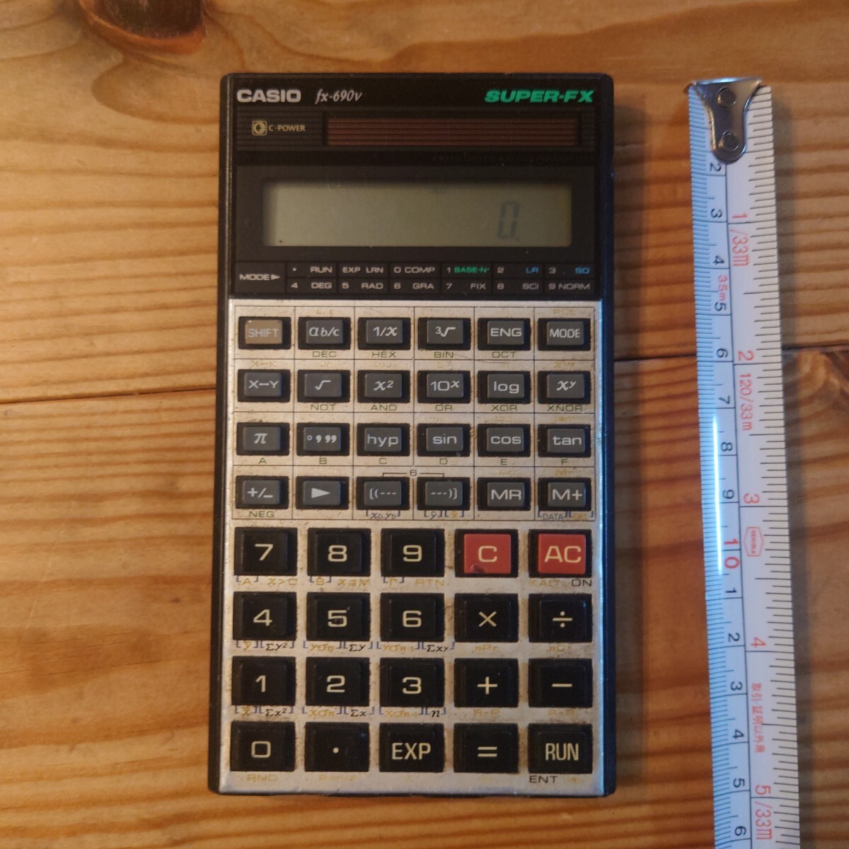 ★激レア品 希少 入手困難品 ヴィンテージ品 昭和 CASIO カシオ 関数電卓 SUPER-FX fx-690v 動作品★