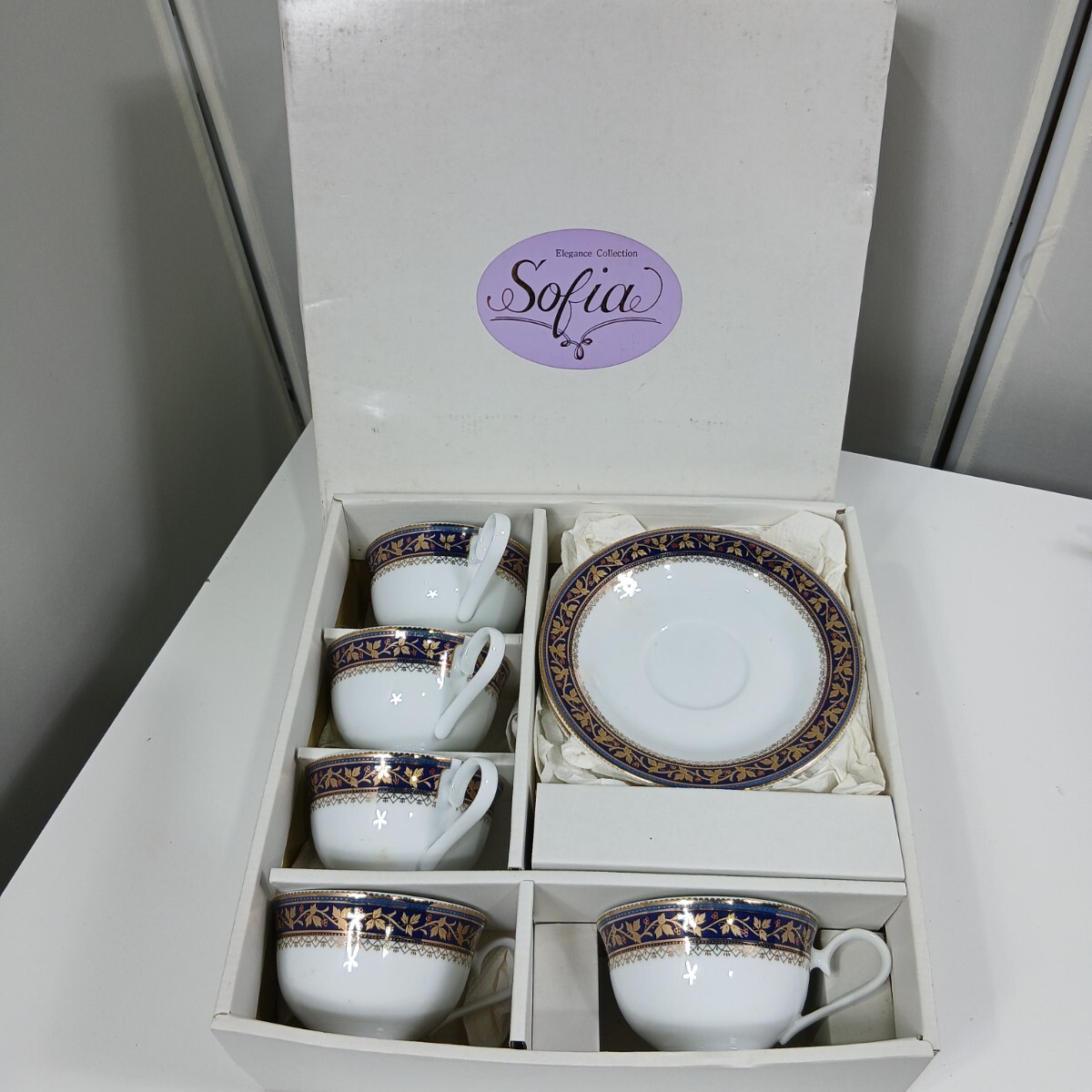 #433 Sofia/ ソフィア/ カップ&ソーサー/ コーヒーカップ/ 洋食器/和歌山県にて引き取り大歓迎