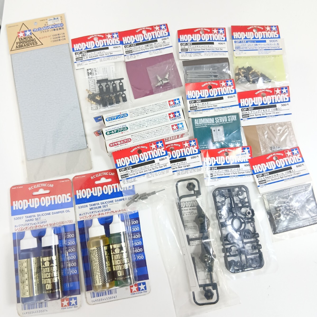 #498 TAMIYA タミヤ パーツ ラジコン ミニ四駆など/グリス/ダンパー/シャフト/イモネジ/16点セット☆和歌山県にて引き取り大歓迎