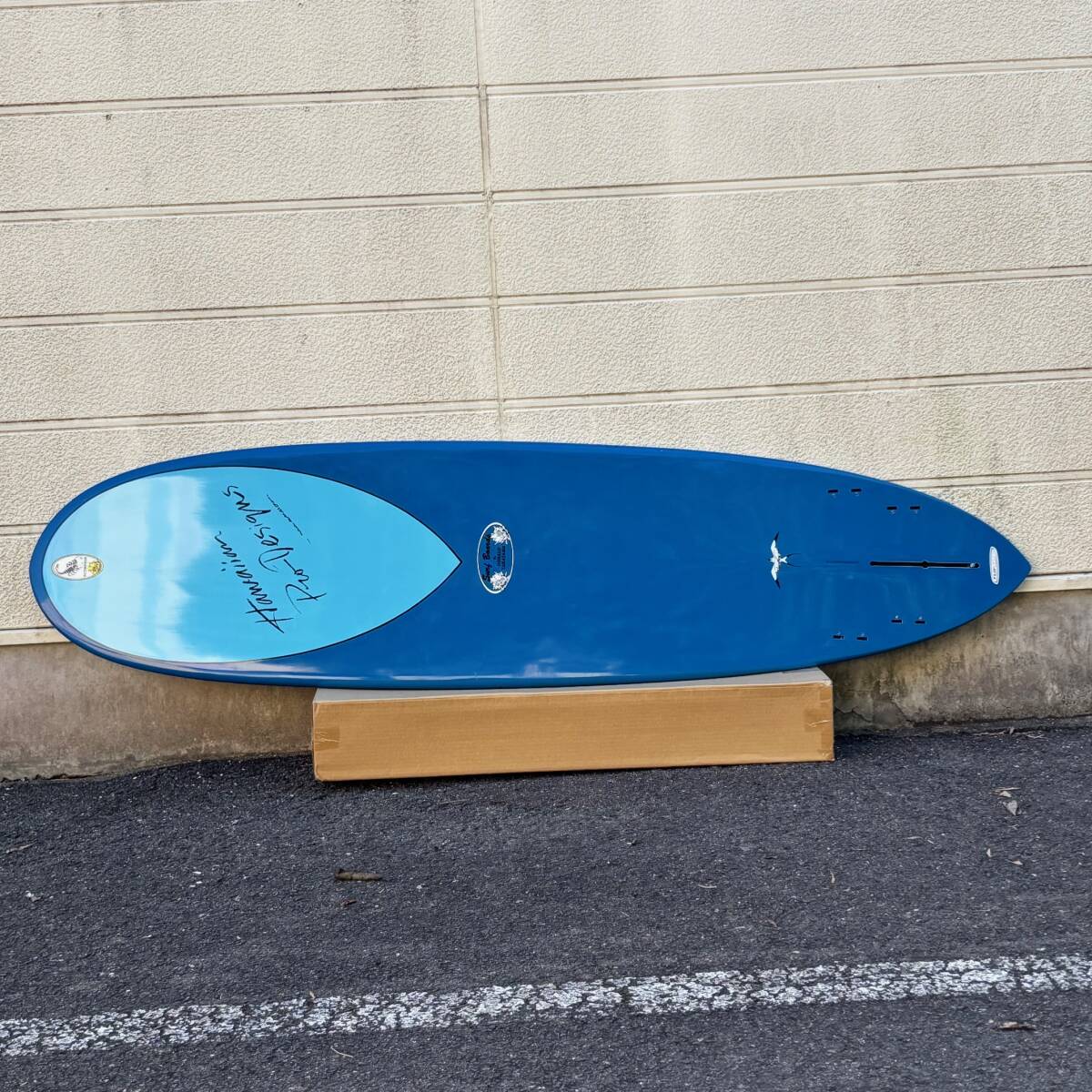 【 長崎県引取り もしくは落札者手配 】USED 稀少サイズ サーフテックス ドナルド・タカヤマ スコーピオン 7’４ ミッドレングス レトロ
