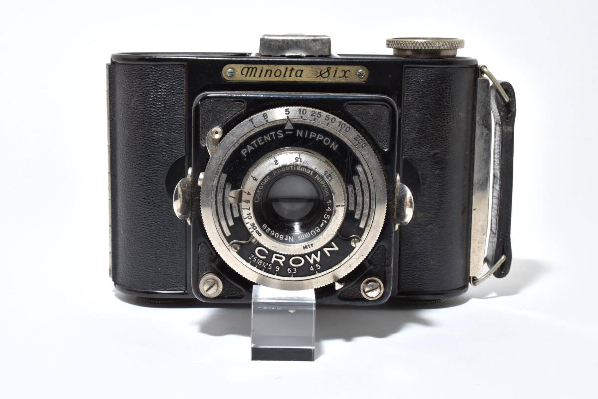 希少＊Minolta Six Coronar-Anastigmat Nippon 4.5/80mm CROWN ミノルタシックス 蛇腹カメラ
