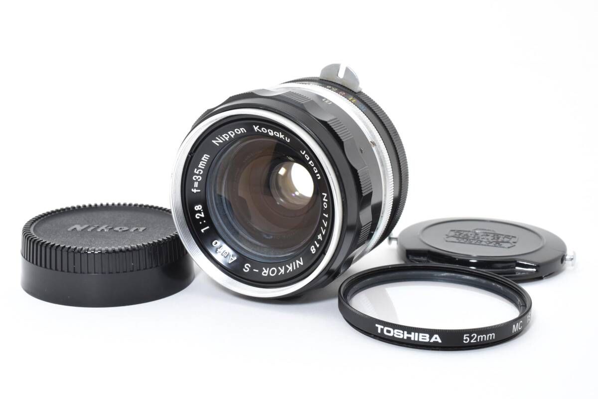 ～希少＊Nikon PAT.PEND刻印付き 35mm f2.8 NIKKOR-S Auto Nippon Kogaku 日本光学 ニコン