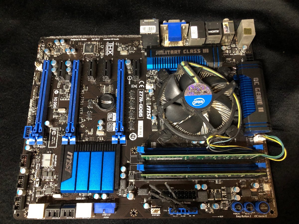 25B185 送料無料 MSI Z77A-GD65 マザーボード Intel 長期保管品 中古品 動作未確認 ジャンク品