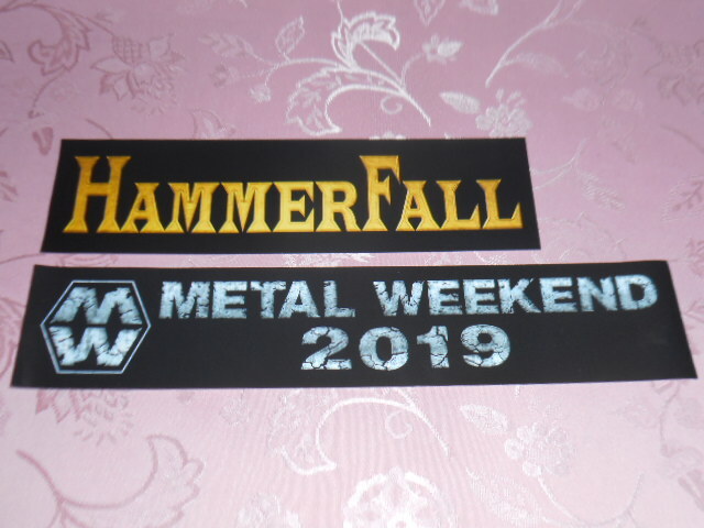 ★ハンマーフォール★METAL WEEKEND 2019【ステッカー】HAMMERFALL / ヘヴィメタル / HEAVY METAL