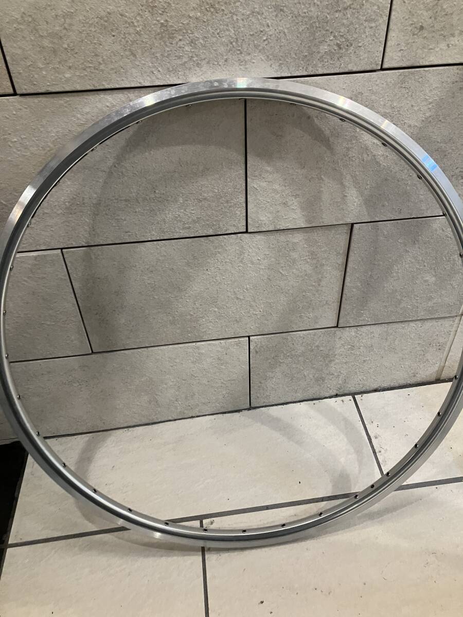 中古美品　キンリン　700C XR-19W　シルバーポリッシュ　アルミリム　未走行品　小傷あり　ロードバイク　ランドナー