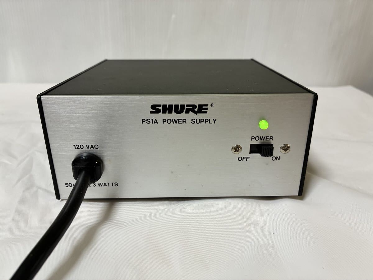 P392 動作品 SHURE PS1A ファンタム電源 シュアー