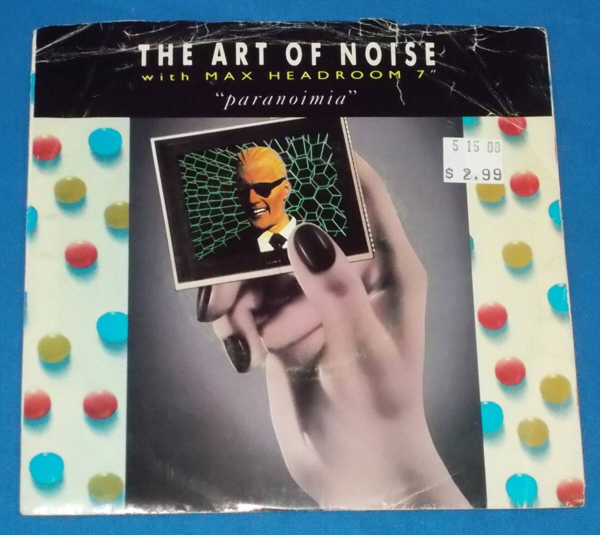 ☆7inch EP★US盤●THE ART OF NOISE with MAX HEADROOM/アート・オブ・ノイズ 「Paranoimia/パラノイミア」80s名曲!●