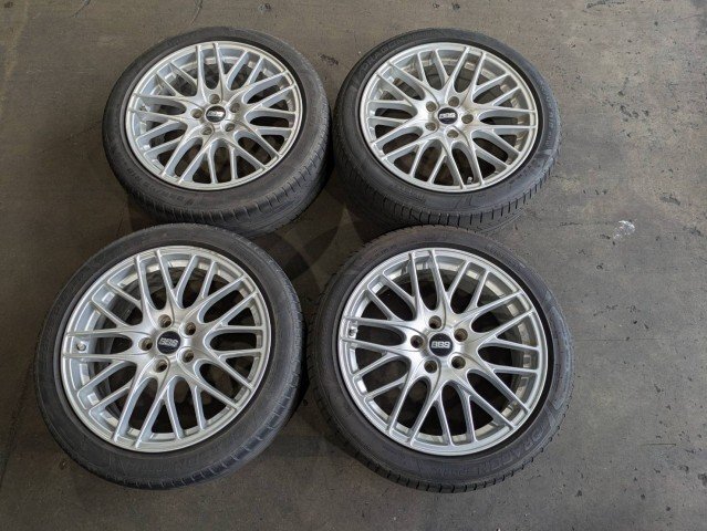 BBS CS022 アルミホイール 18インチ 4本セット 18×7.5J 5H PCD114.3 +48 ハブ径約73mm 225/45R18