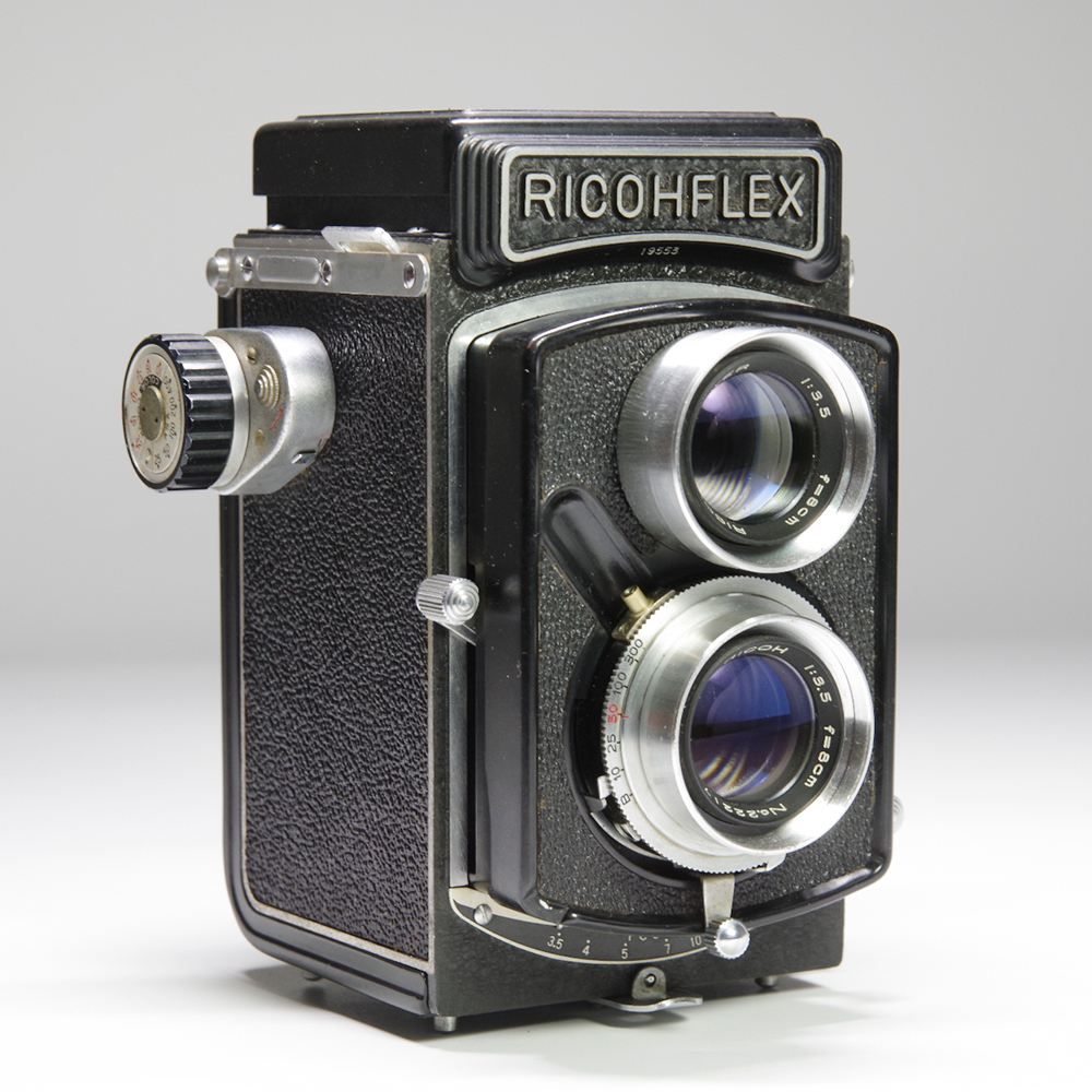 美品　リコーフレックス　2眼レフカメラ　レンズ　RIKEN 1:3.5 f=8cm　663