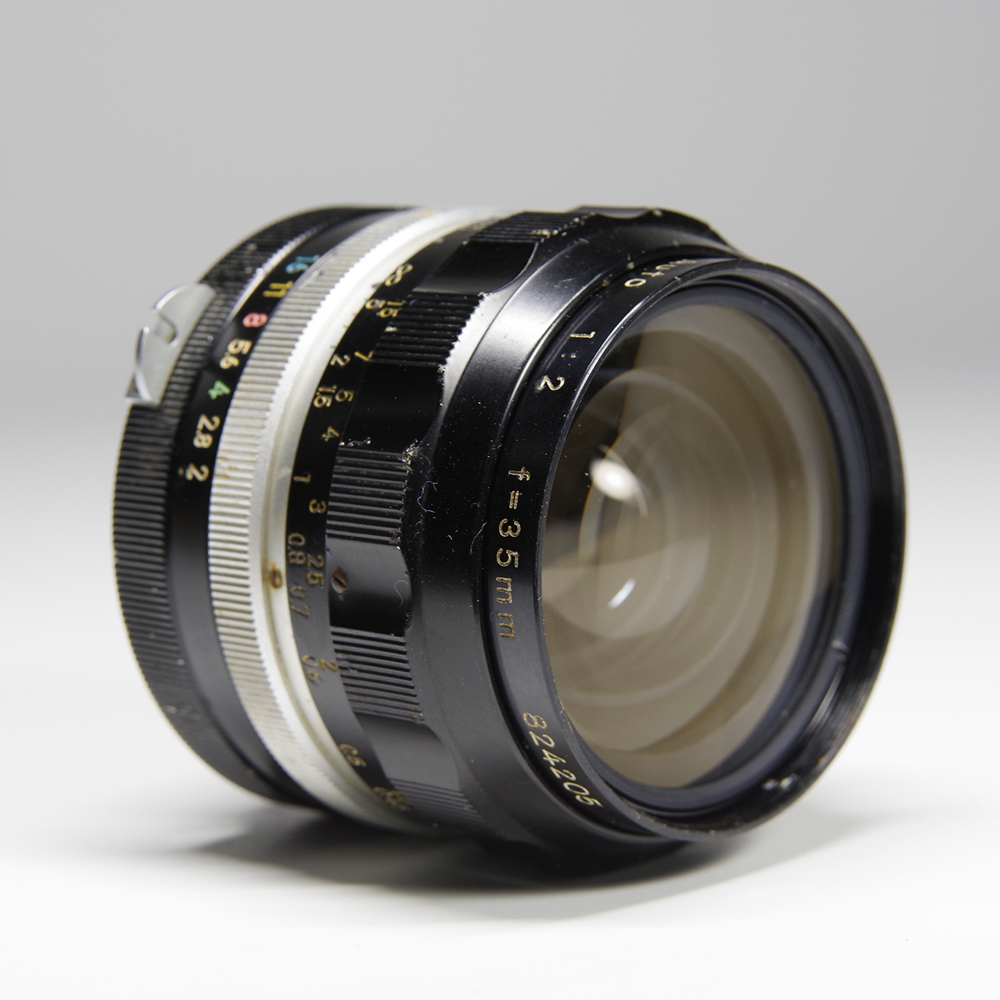 ニコン　レンズ　NIKKOR-O Auto 1:2 f=35mm　685