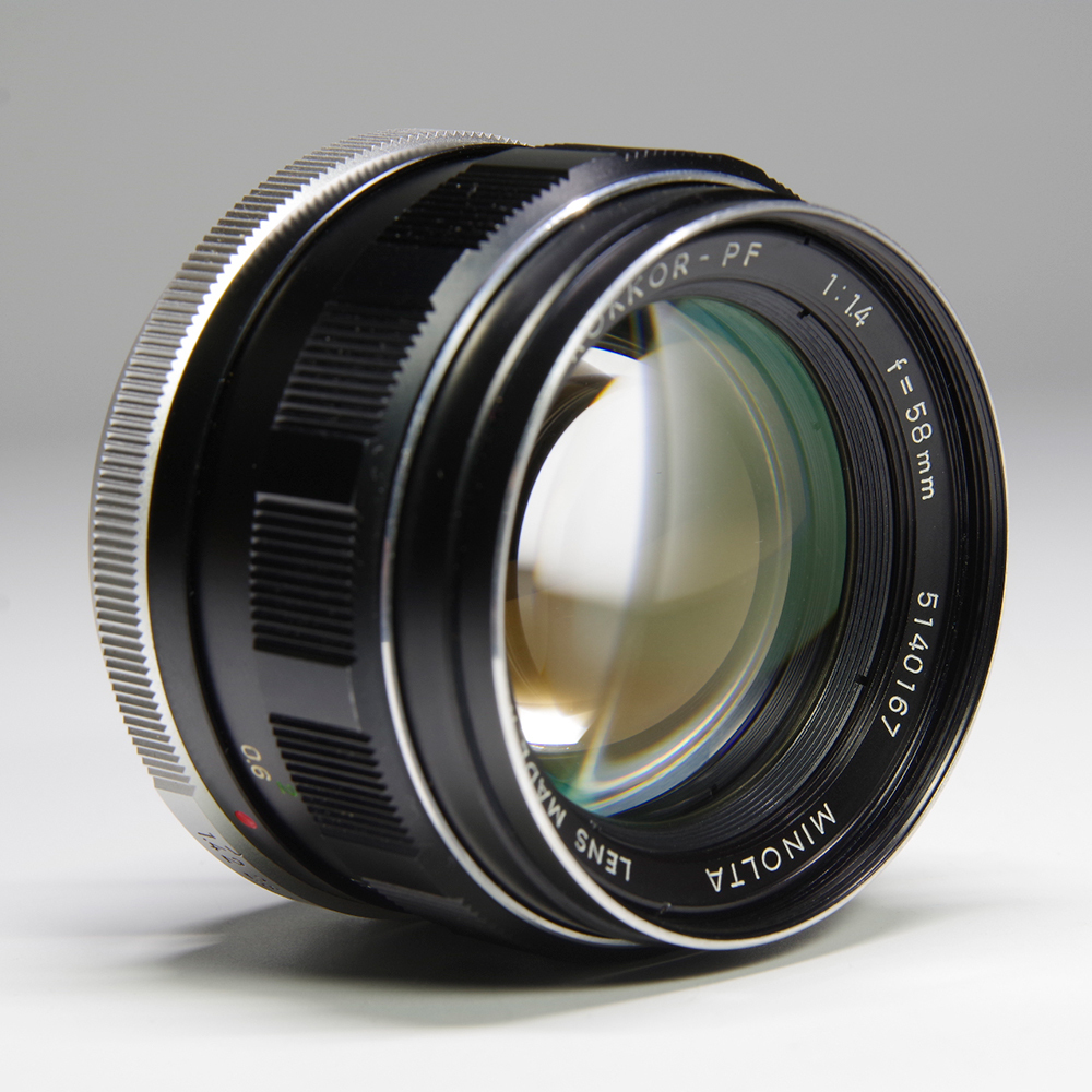 ミノルタ　レンズ　MC ROKKOR-PF 1：1.4 f=58mm　687