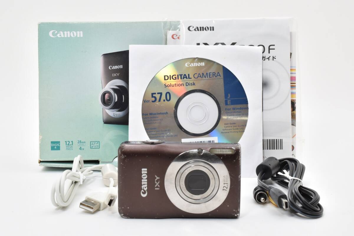 【シャッター&フラッシュOK★】Canon キャノン IXY 200F ブラウン コンパクトデジタルカメラ 元箱 #M12308
