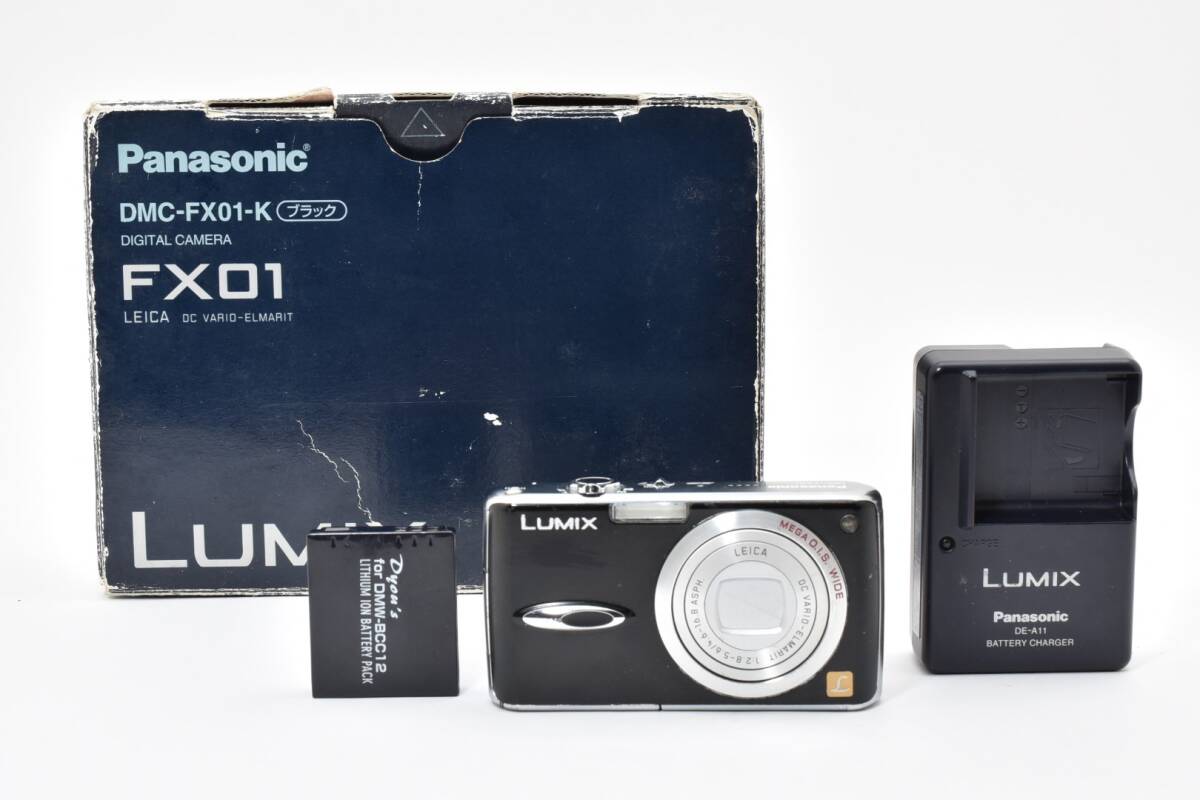 【動作良好品★】PANASONIC パナソニック LUMIX DMC-FX01 ブラック コンパクトデジタルカメラ #M12333