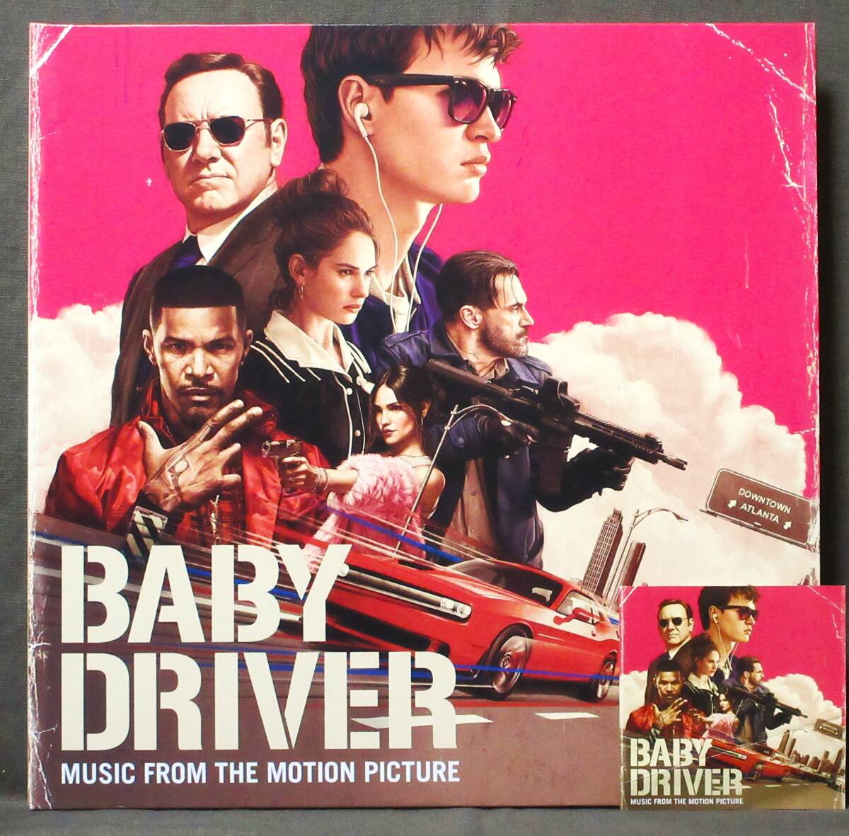 サントラ名盤(2枚組) [BABY DRIVER] ダウンロードカード付き/両面印刷の内袋×2/見開き/2017年/EU 30th Century records/88985 45369-1