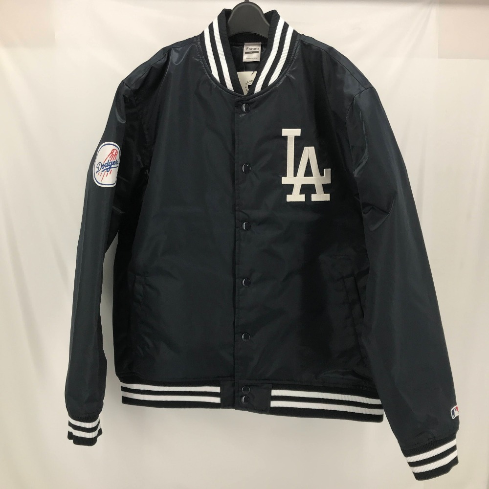 05w12204 ファナティクス FANATICS MLB OFFICIAL WEAR LA ロサンゼルス ドジャース サテンスタジャン ネイビー サイズXXL メンズ 中古品