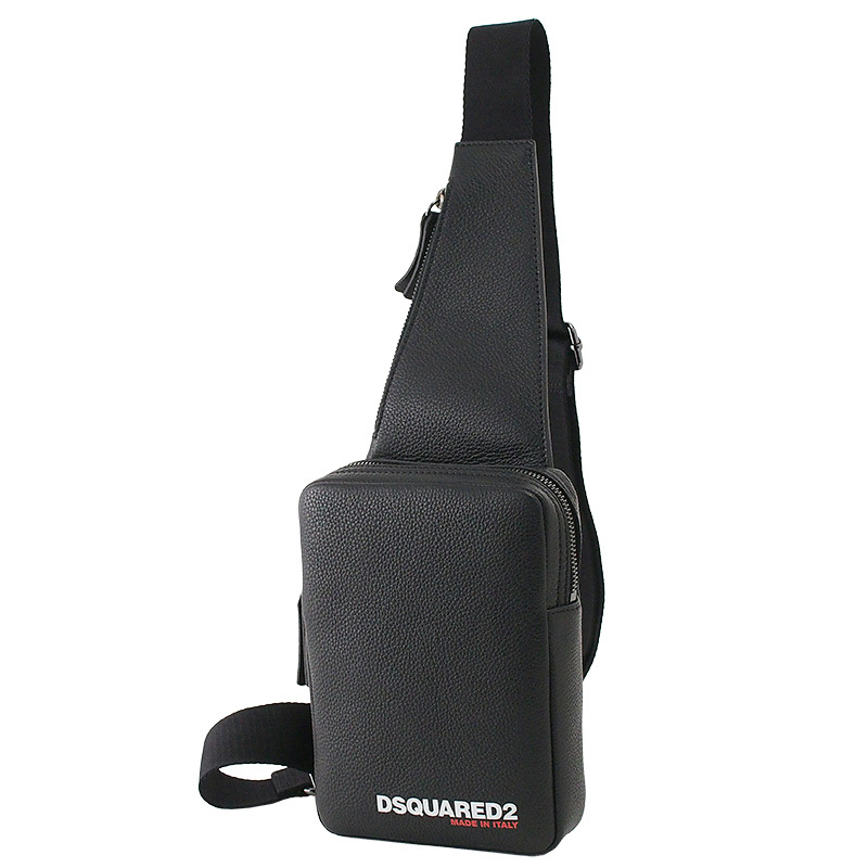 ◆ミウラ◆ ディースクエアード DSQUARED2 BOB クロスボディバッグ S82CB0047 ブラック 未使用品