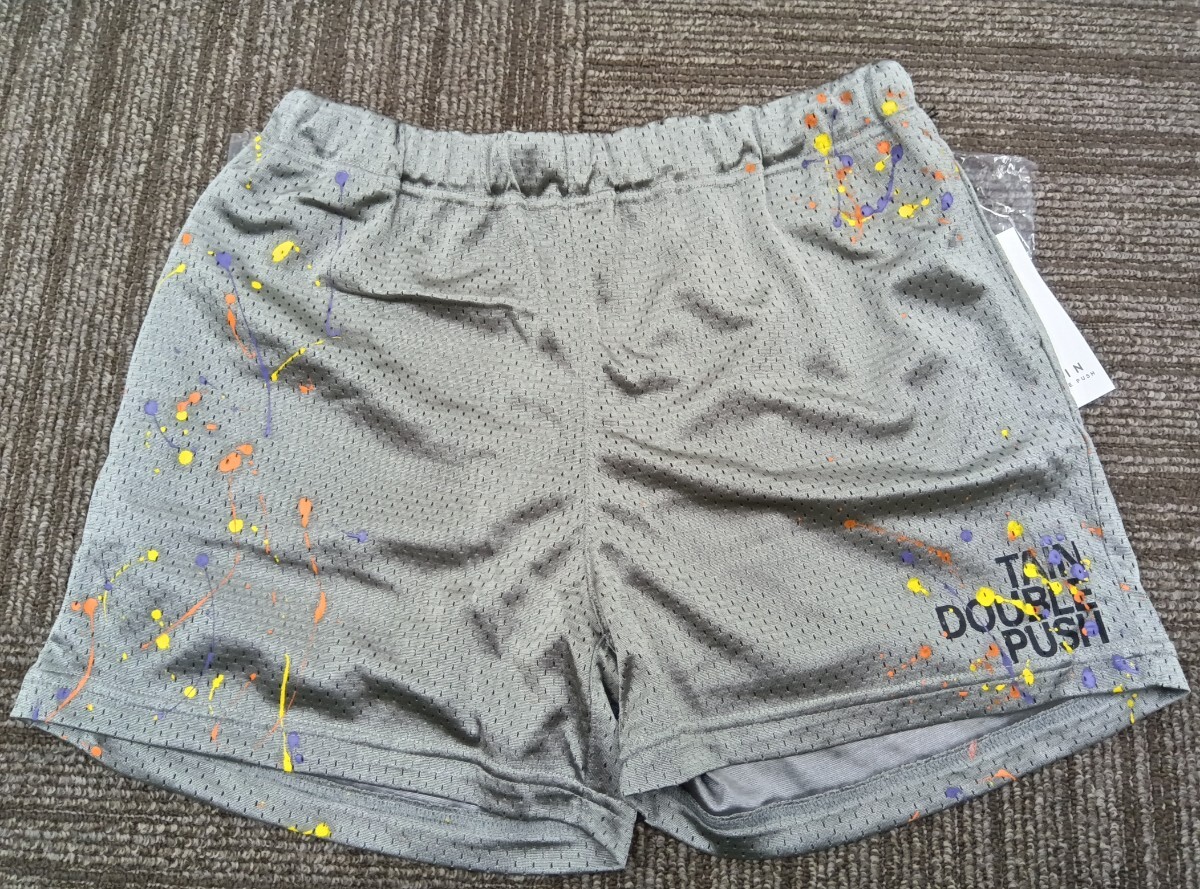 【タグ付き未使用】TAIN DOUBLE PUSH ハーフパンツ グレー系 S メンズ ショートパンツ グレー