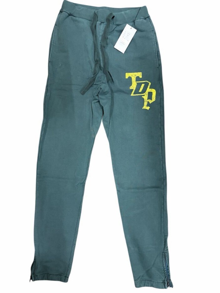 ②【タグ付き未使用】 TAIN DOUBLE PUSH スウェットパンツ グリーン Mサイズ