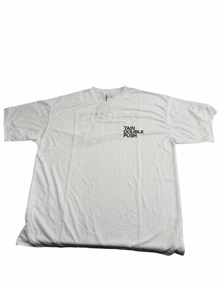 【タグ付き未使用】Tain Double Push DOUBLE PUSH ロゴ 半袖 Tシャツ ホワイト Mサイズ