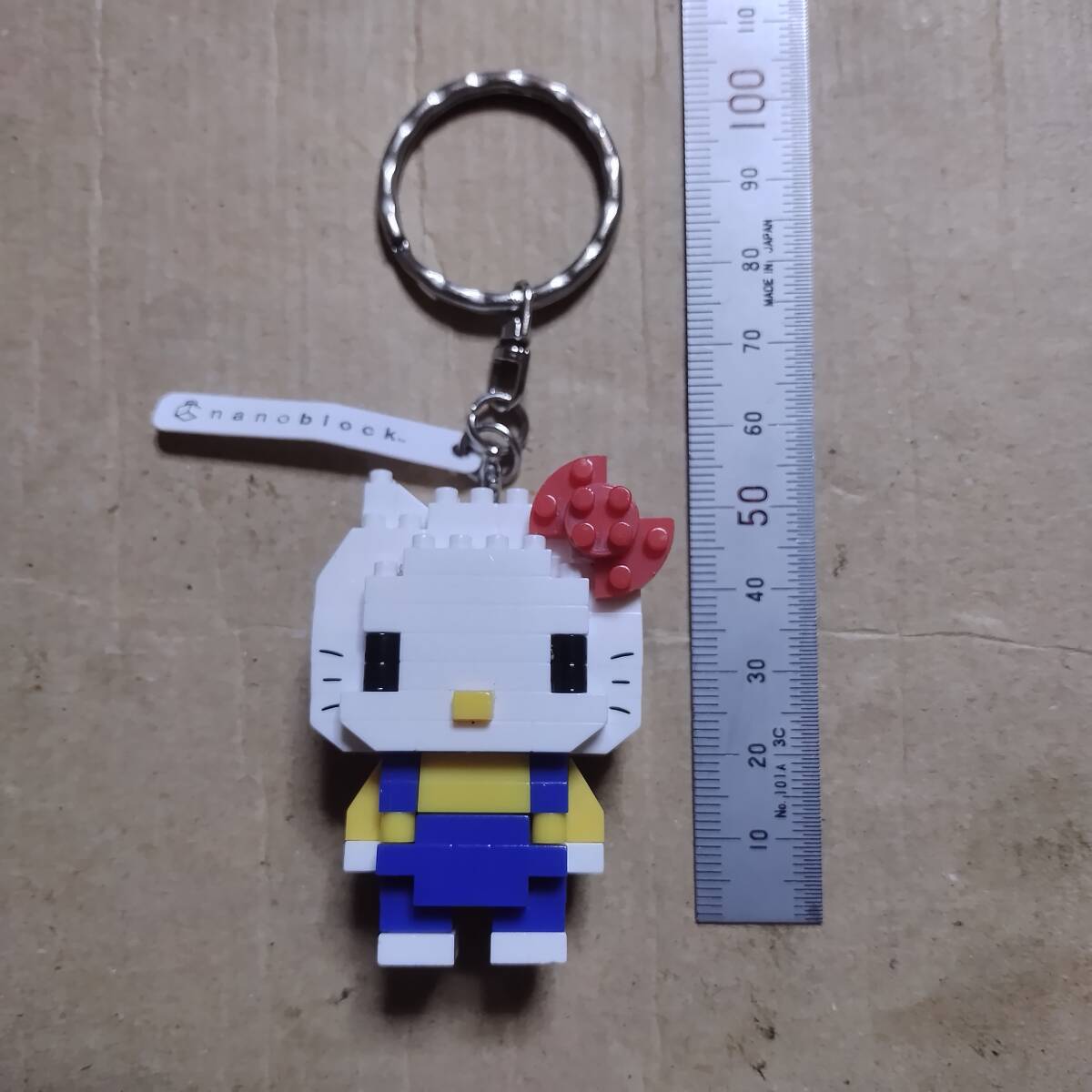 訳あり　ハローキティ n-fig ナノブロック キーホルダー　中古