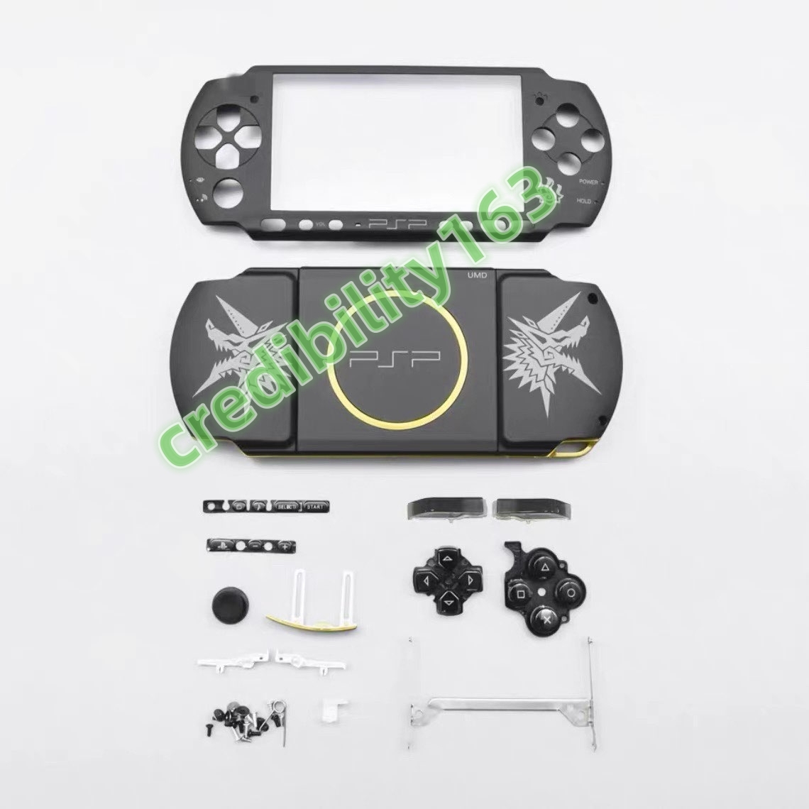 SONY PSP3000 PSP-3000 用ケース ゲームシェル PSP保護ケース 収納カバー 保護ケース 耐摩耗性 耐食性　（ブラック ）