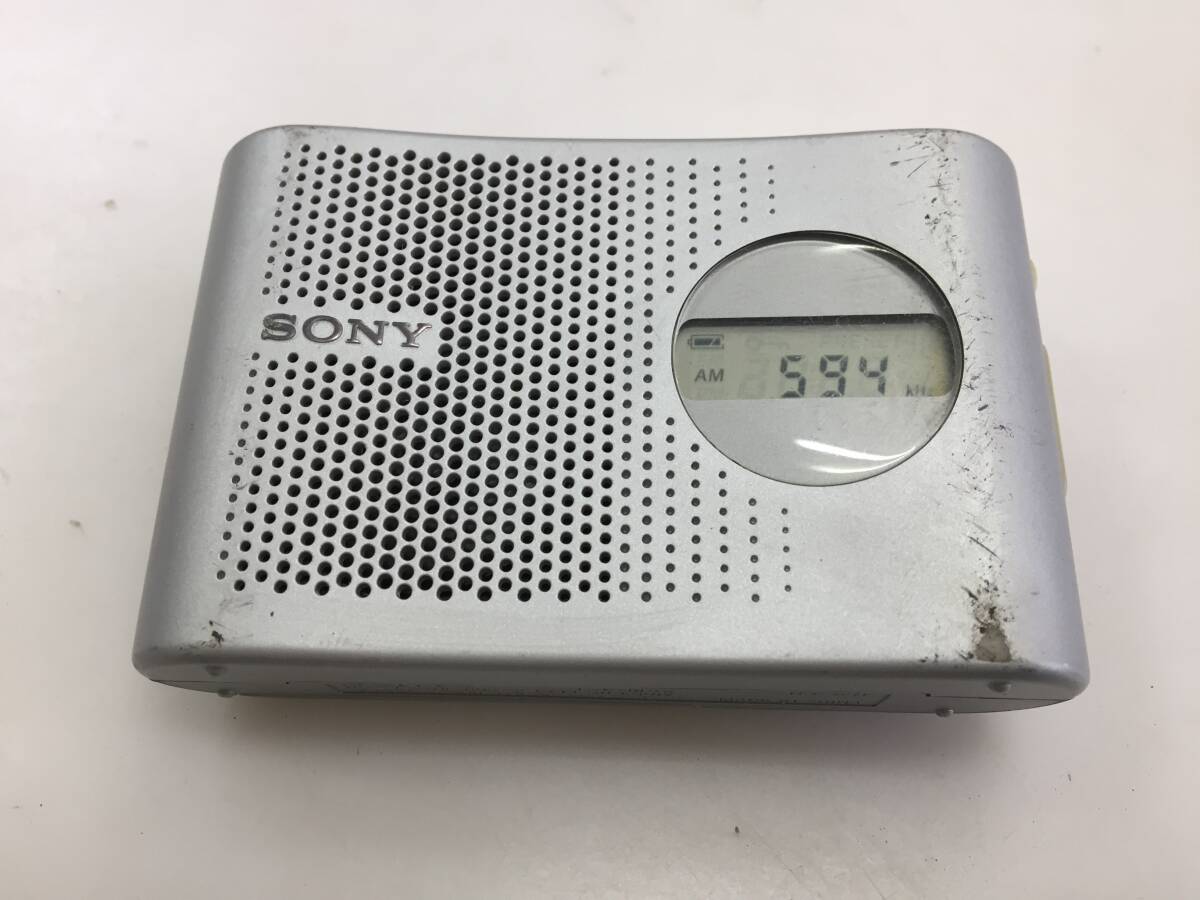 SONY ソニー AM/FM 2バンド ポータブルラジオ ICF-M55 中古品9519