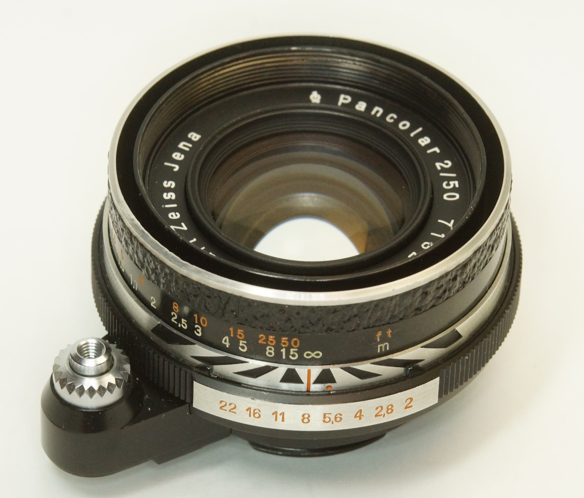 ドイツ製 Carl Zeiss Jena Pancolar 2/50 Exakta 91NA-660 Q1 レザー 60年代