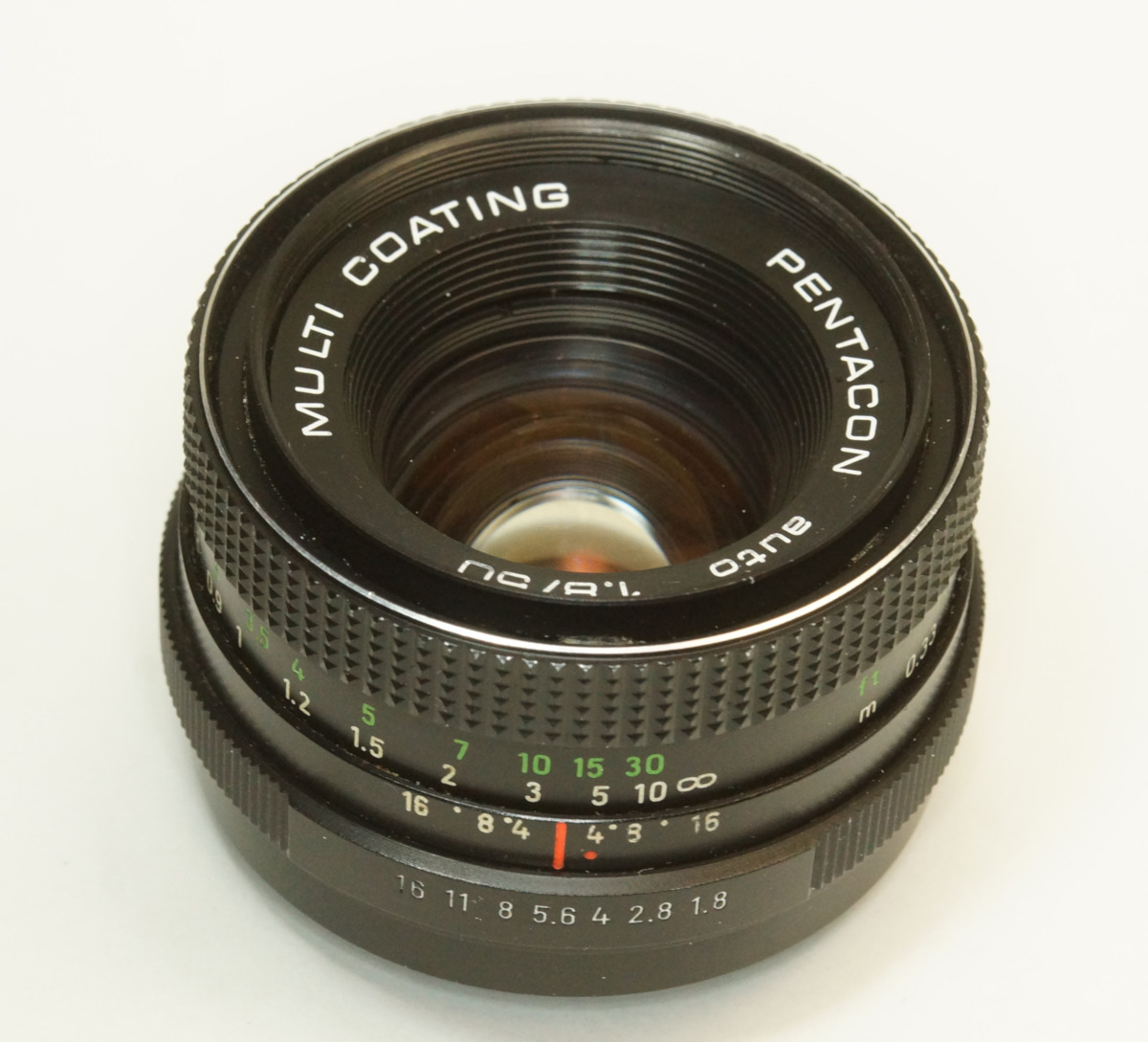 ドイツ製 PENTACON auto 1.8/50 MULTI COATING M42 277N-323 ブラック 中後期型 A/M切替レバー