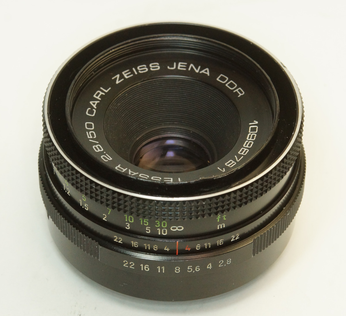 ドイツ製 Carl Zeiss Jena Tessar 2.8/50 M42 909B-781 ブラック 中後期型 A/M切替レバー 