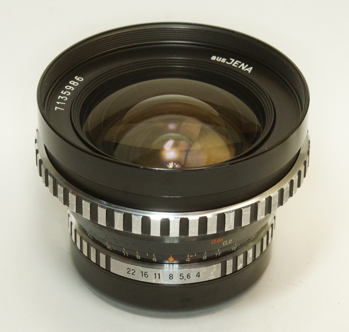 ドイツ製 Carl Zeiss Jena Flektogon 4/25 M42 23N-986 Q1 ゼブラ 輸出仕様 60年代 白文字 超広角